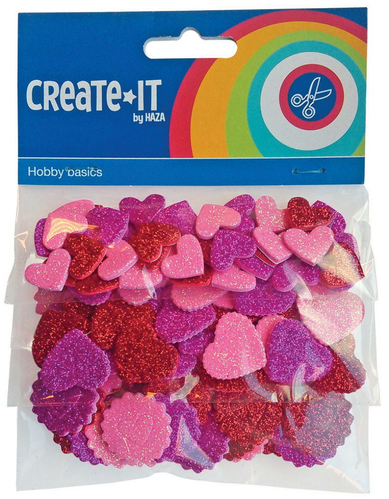 Foamstickers Hearts and Runden, 132st.