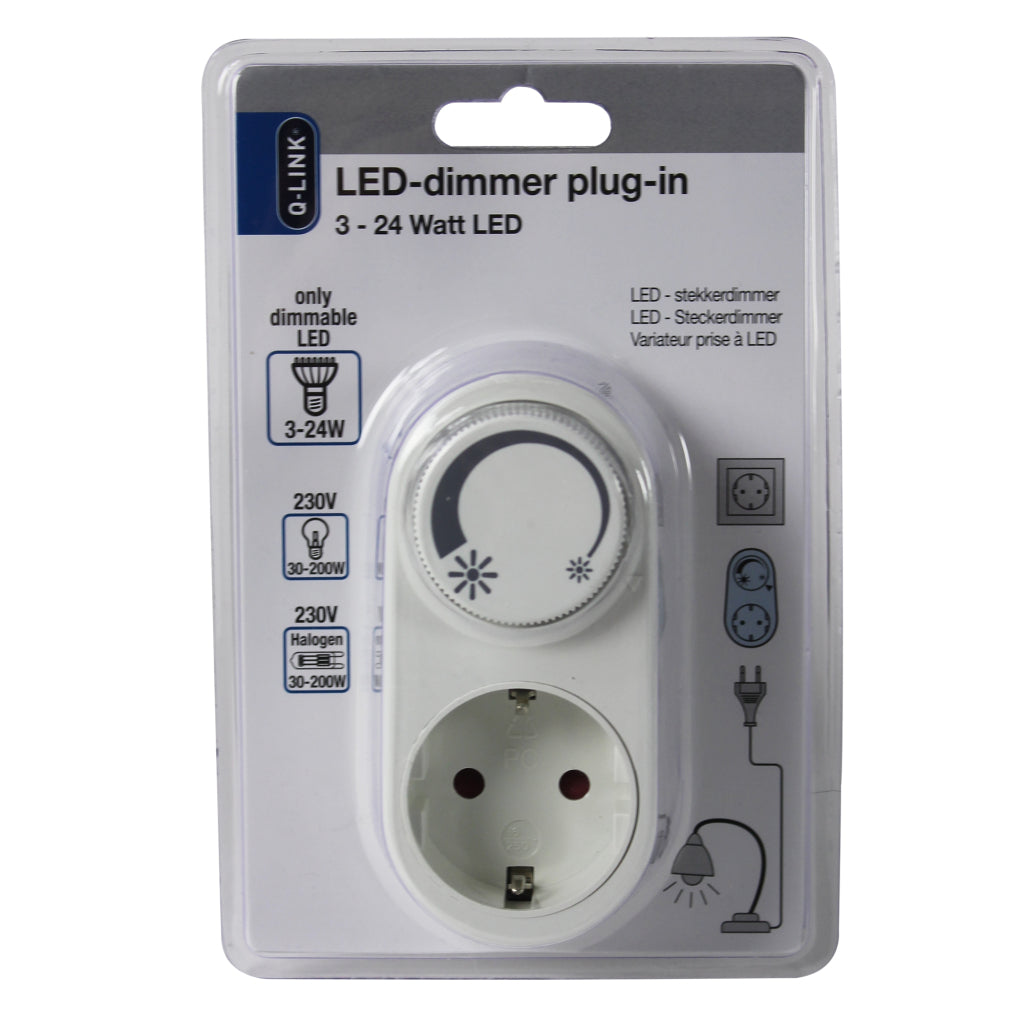Q-Link Q-Link Universal Socket Carpenter LED 3-24W