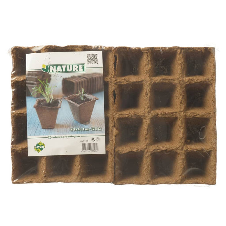 Nature Natur Turf Pots 144 Stücke 4x4x5 cm 6020128