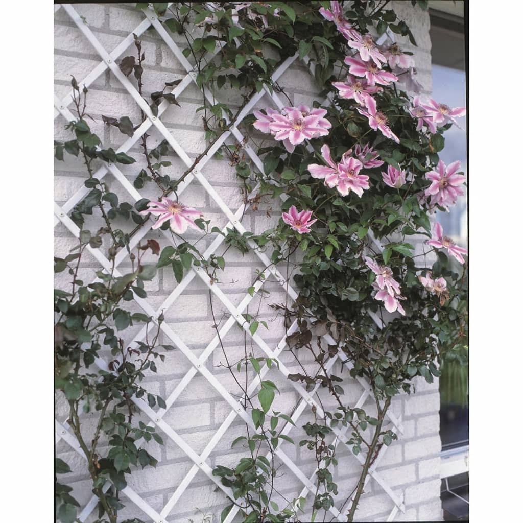 Nature Nature Garden Slat Arbeit 100x200 cm PVC Weiß 6040703
