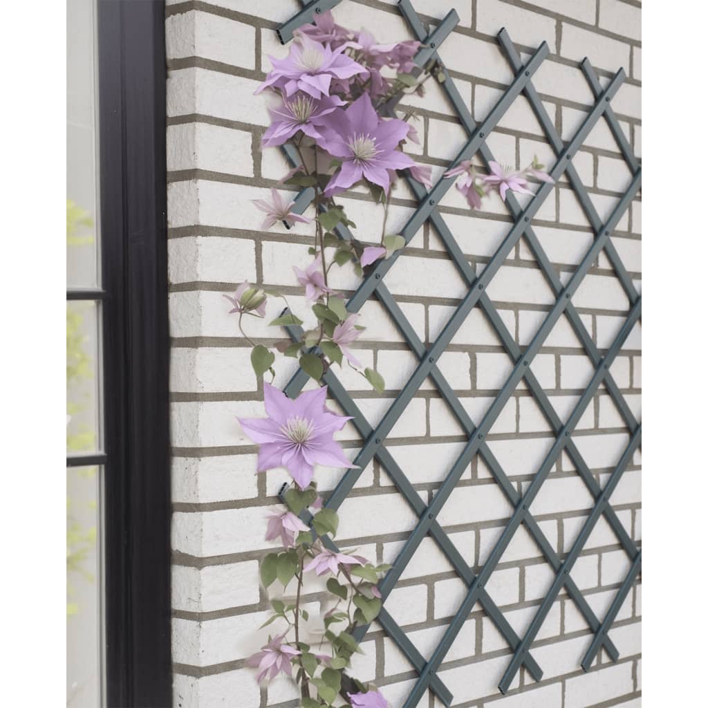Nature Nature Garden Slat Arbeit 50x150 cm PVC Anthrazit -gelenkt