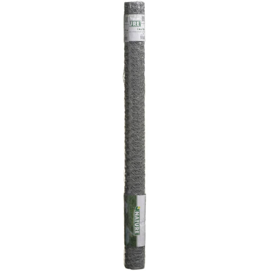 Nature Nature Mesh Hexagonal 0,5 x 10 m 25 mm verzinkter Stahl
