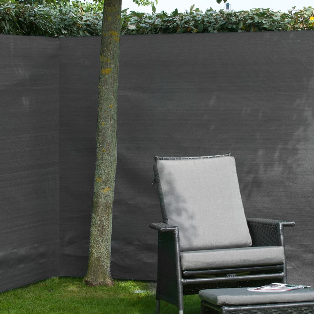 Nature Naturgarten Bildschirm 1x3 m PE -Anthrazit