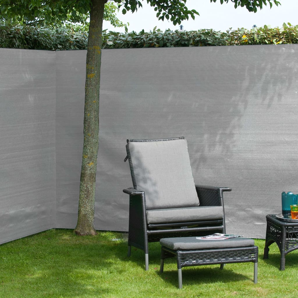 Nature Naturgartenbildschirm 1.5x5 m pe grau