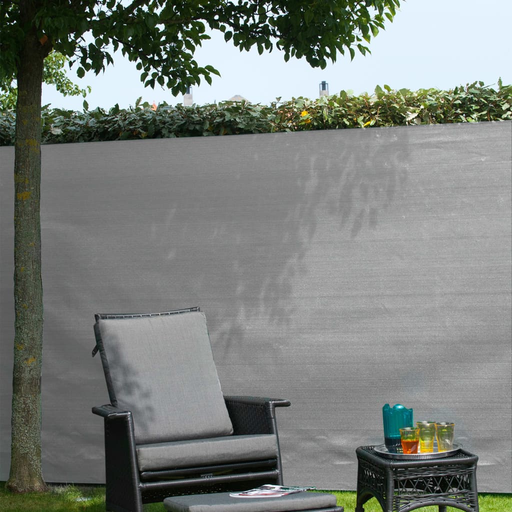 Nature Naturgartenbildschirm 1.5x5 m pe grau