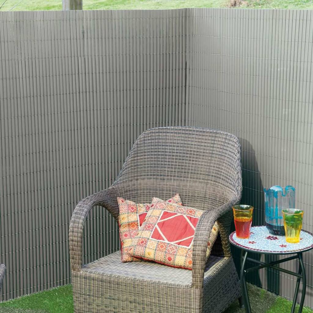 Nature Nature Gartenbildschirm Doppelte 1x3 m Pvc Grau