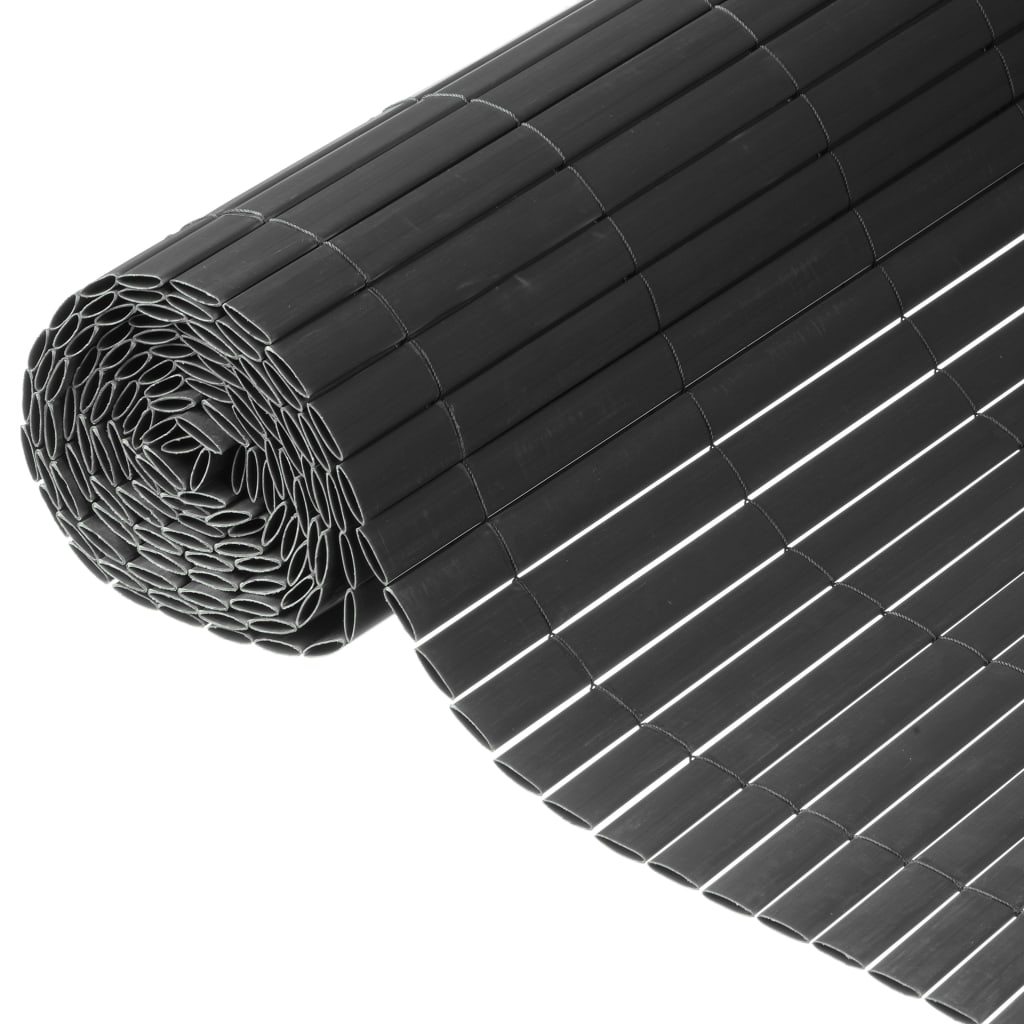 Nature Naturgarten Bildschirm Doppelte 1x3 m PVC Anthrazit