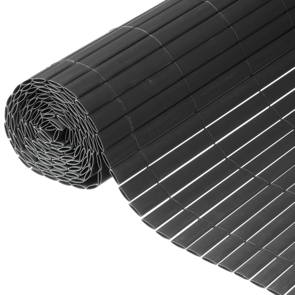 Nature Gartenbildschirm Doppelte 1,5 x 3 m PVC Anthrazit