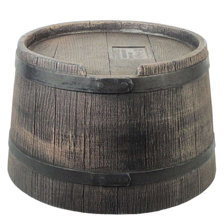 Natur Natur Regen Barrel Stand mit Holz aussehend 30,5 x 58 cm Braun