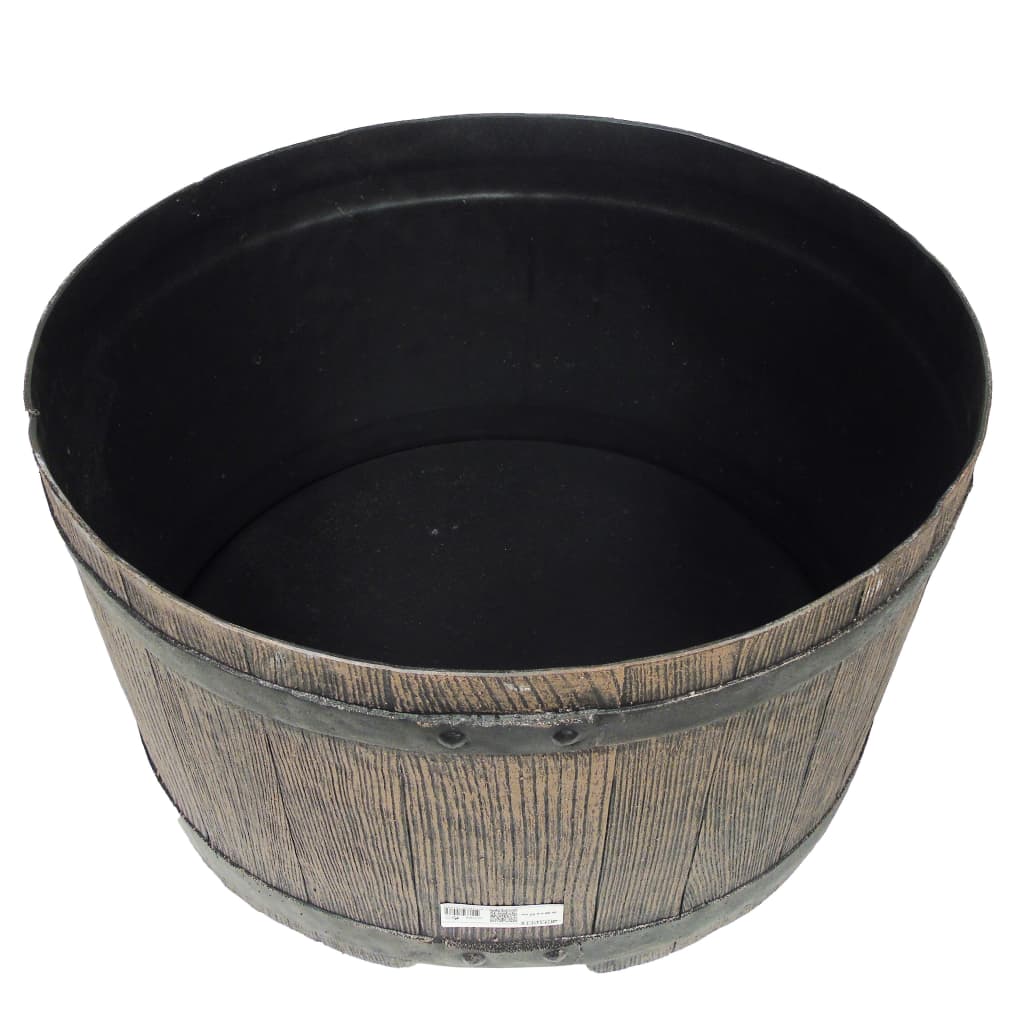 Natur Natur Regen Barrel Stand mit Holz aussehend 30,5 x 58 cm Braun