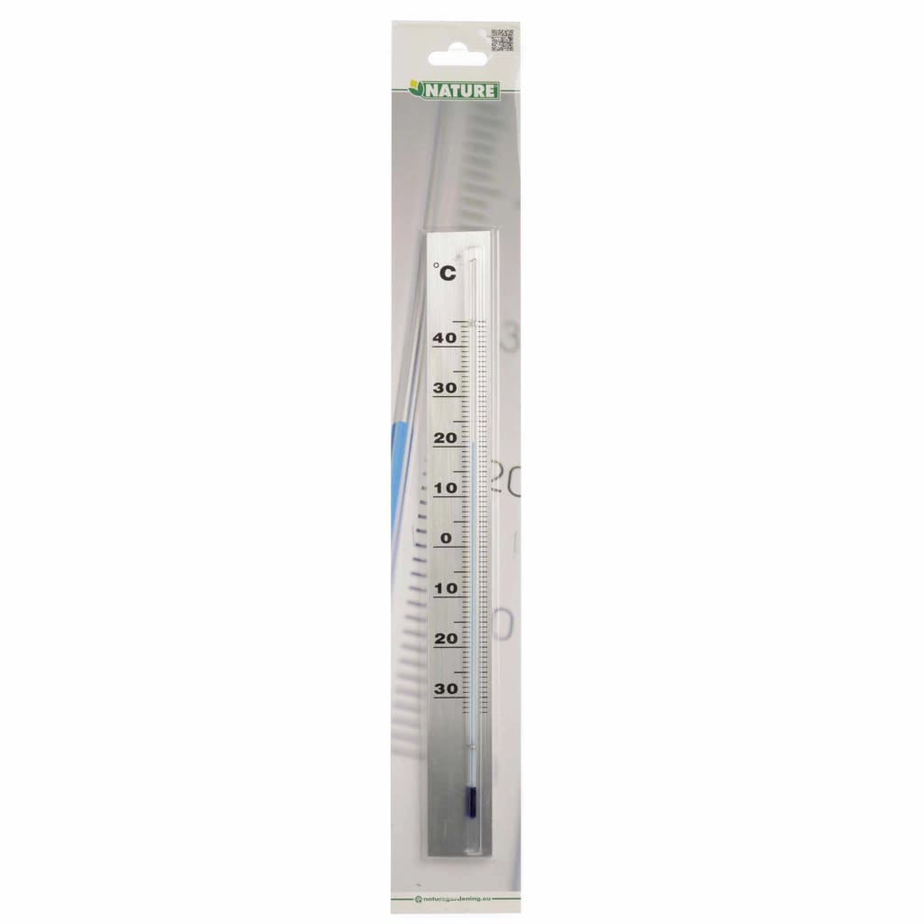 Nature Wandthermometer 3.8x0,6x37 cm Aluminium