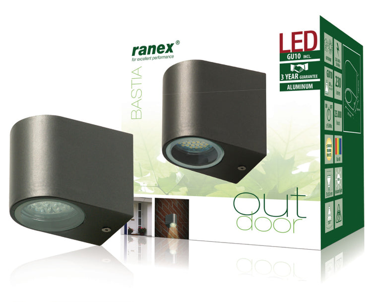RANEX RANEX RA-5000332 LED Außenwandlampe aus Edelstahl
