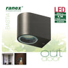 RANEX RANEX RA-5000332 LED Außenwandlampe aus Edelstahl
