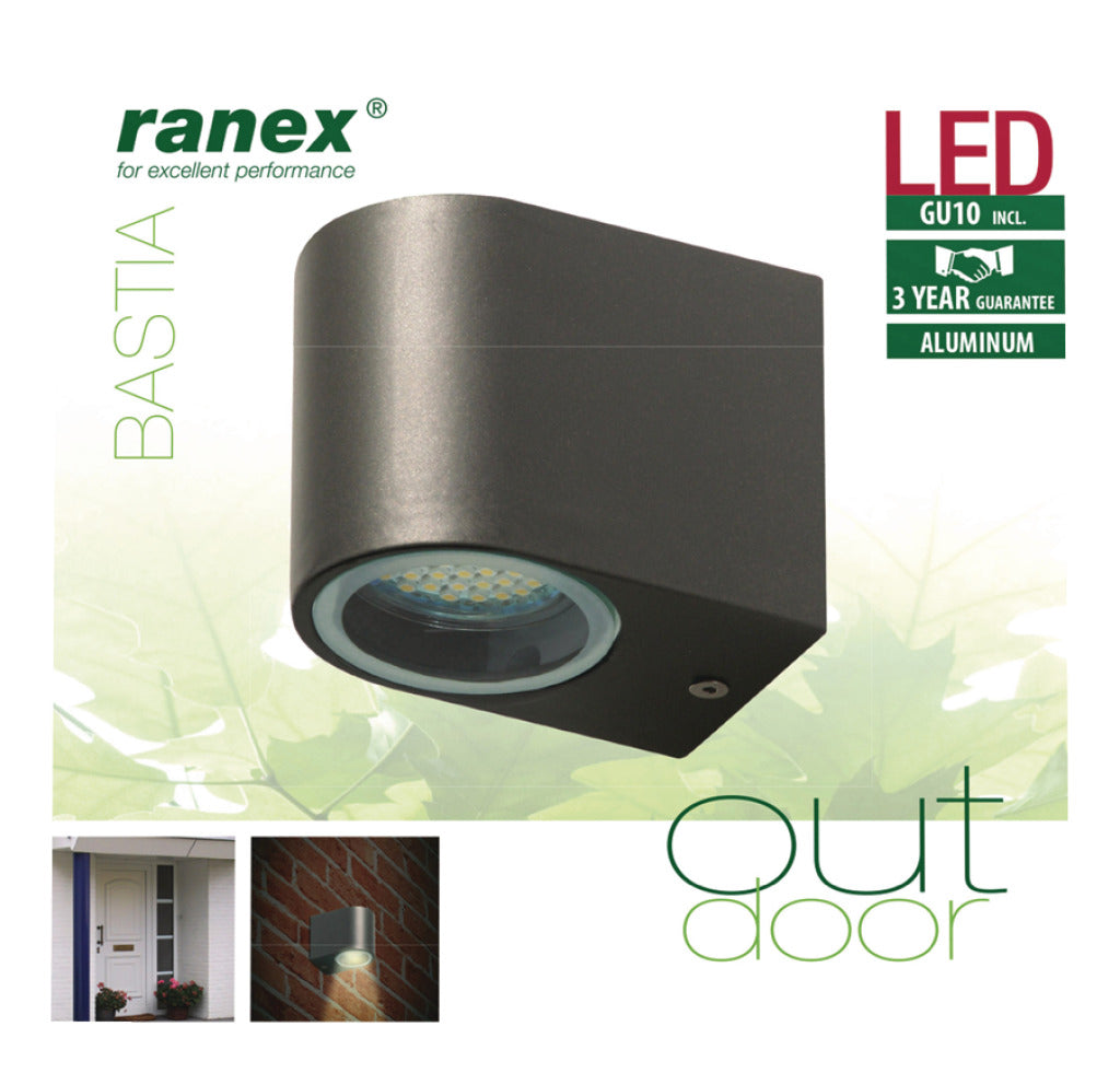 RANEX RANEX RA-5000332 LED Außenwandlampe aus Edelstahl