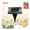 SmartWares Ground Spot Torino LED 12 x 13,2 cm Edelstahl IP44 Silber