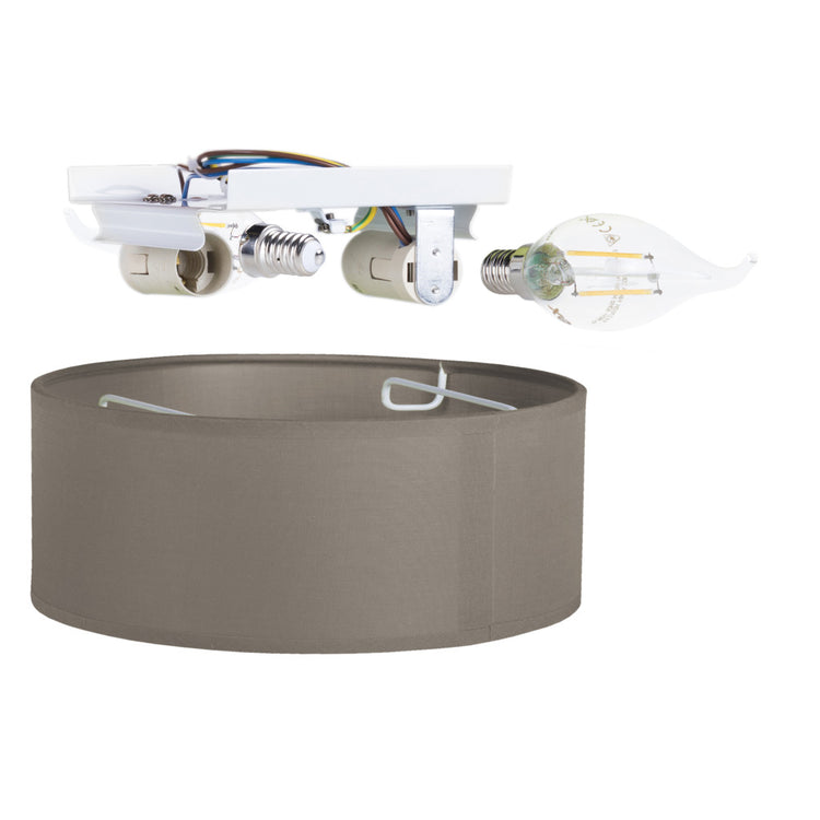 SmartWares 10.004.66 Deckenlampe braun