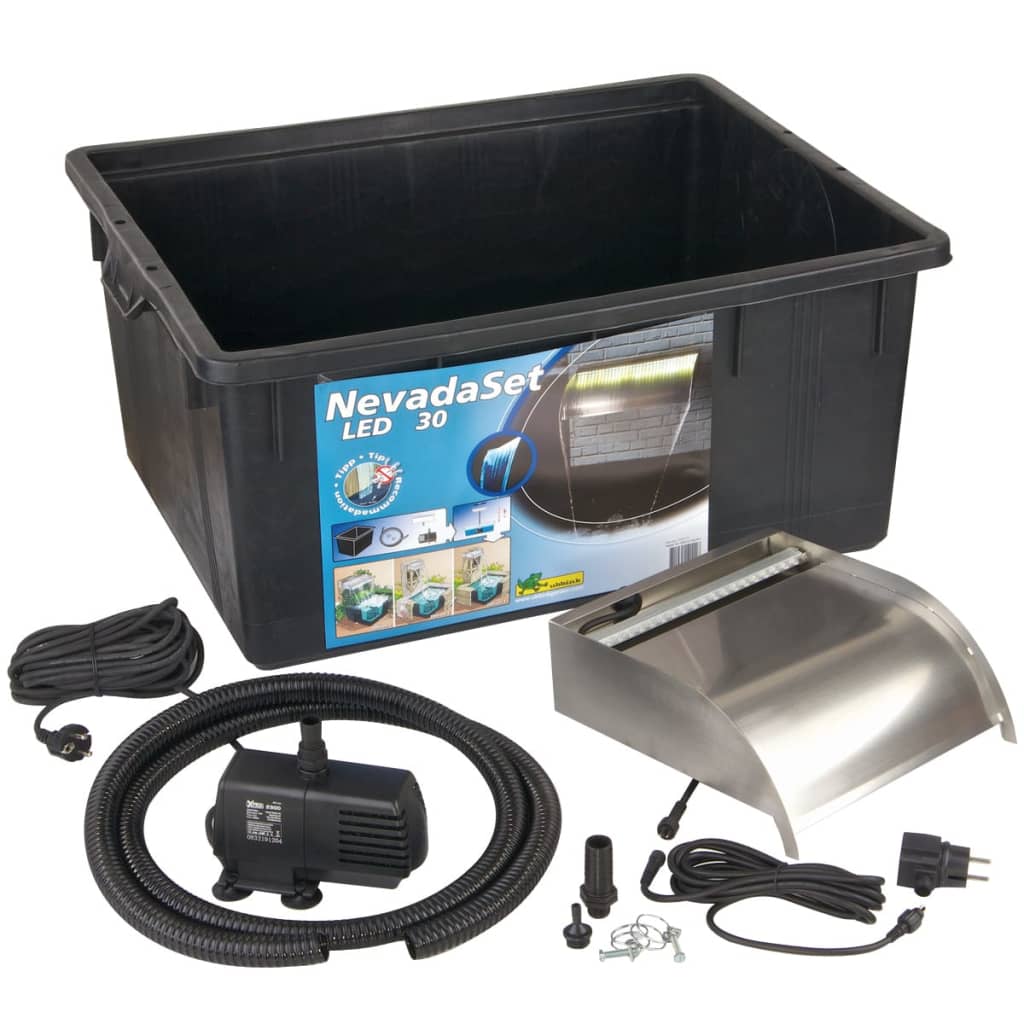 Ubbink Ubbink Wasserfall mit LEDs Nevada 30 cm Edelstahl