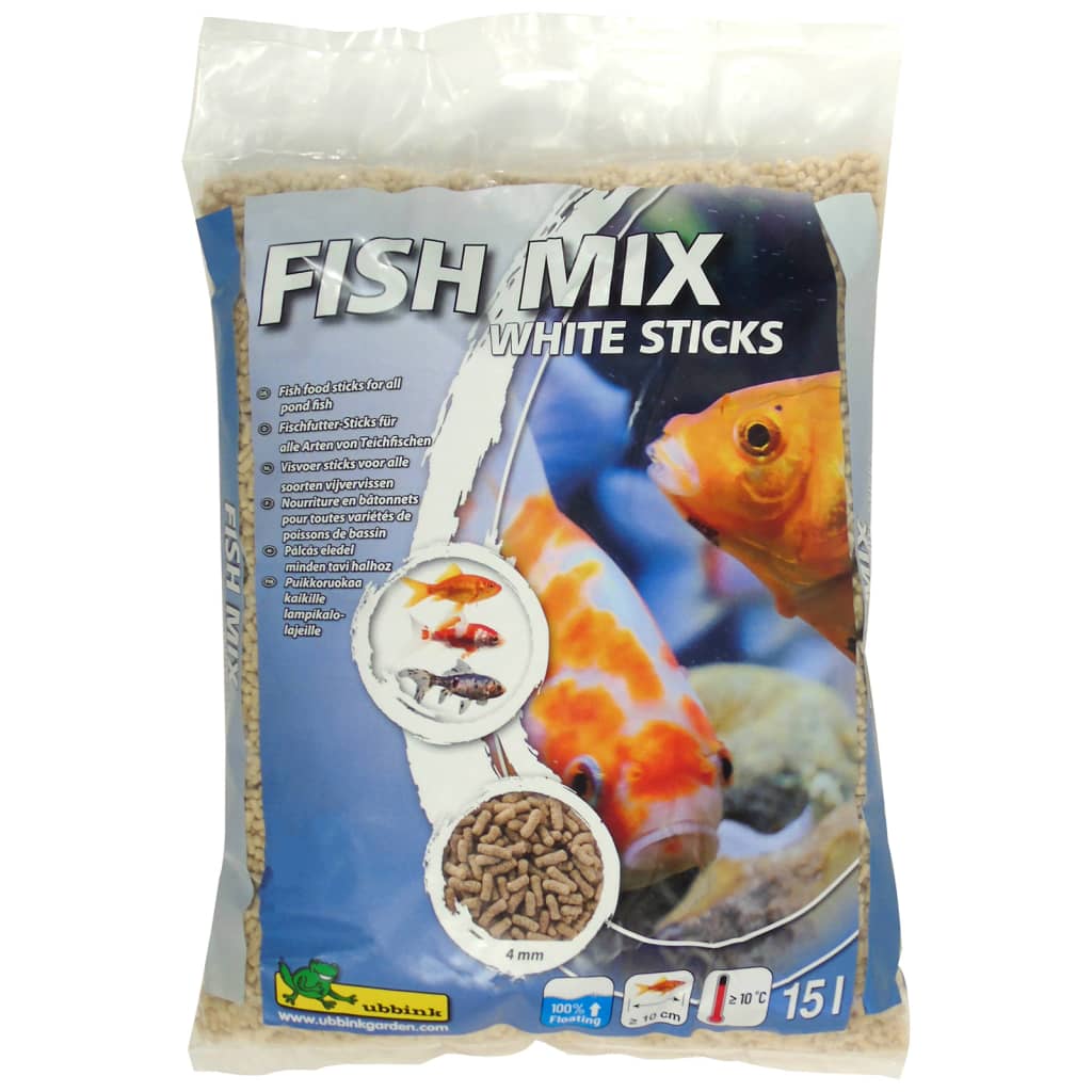 Ubbink Ubbink Fischfutter Fisch Mix weiße Stöcke 4 mm 15 l