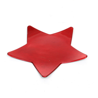 Haus der Jahreszeiten Haus der Jahreszeiten Mila Decoration Bord Star 25 cm Rot