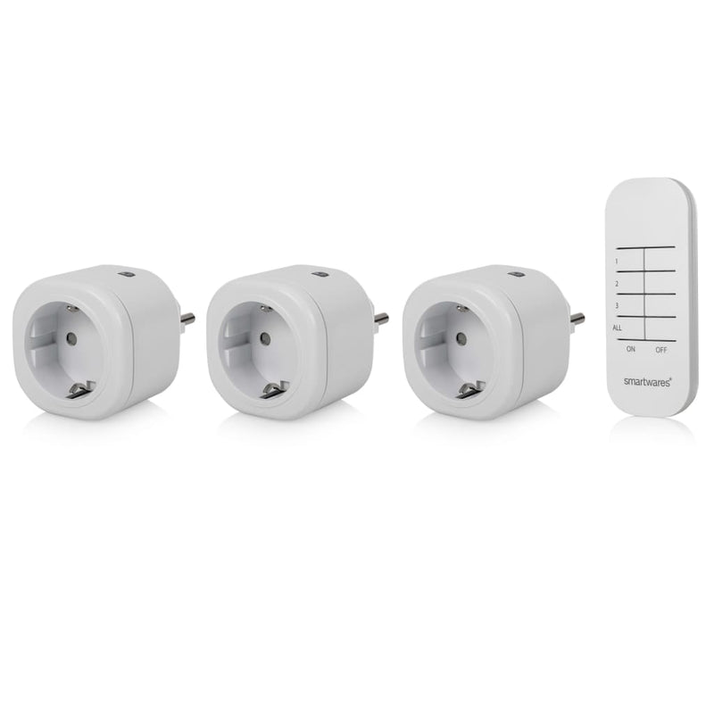SmartWares Mini Switch Set für innerhalb von 8x5,5 x 5,5 cm weiß