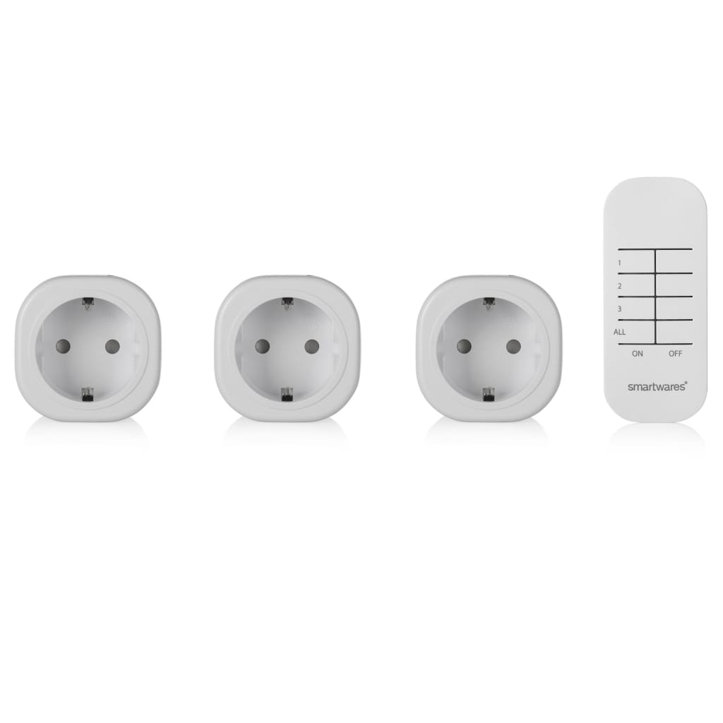 SmartWares Mini Switch Set für innerhalb von 8x5,5 x 5,5 cm weiß