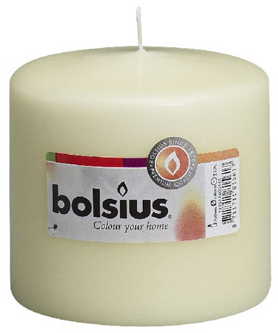 Bolsius Stumpenkerze 100 100 mm Elfenbein
