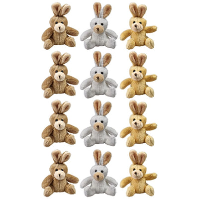 Kuscheltiere Hasen 3 sort. 12 cm. (in po