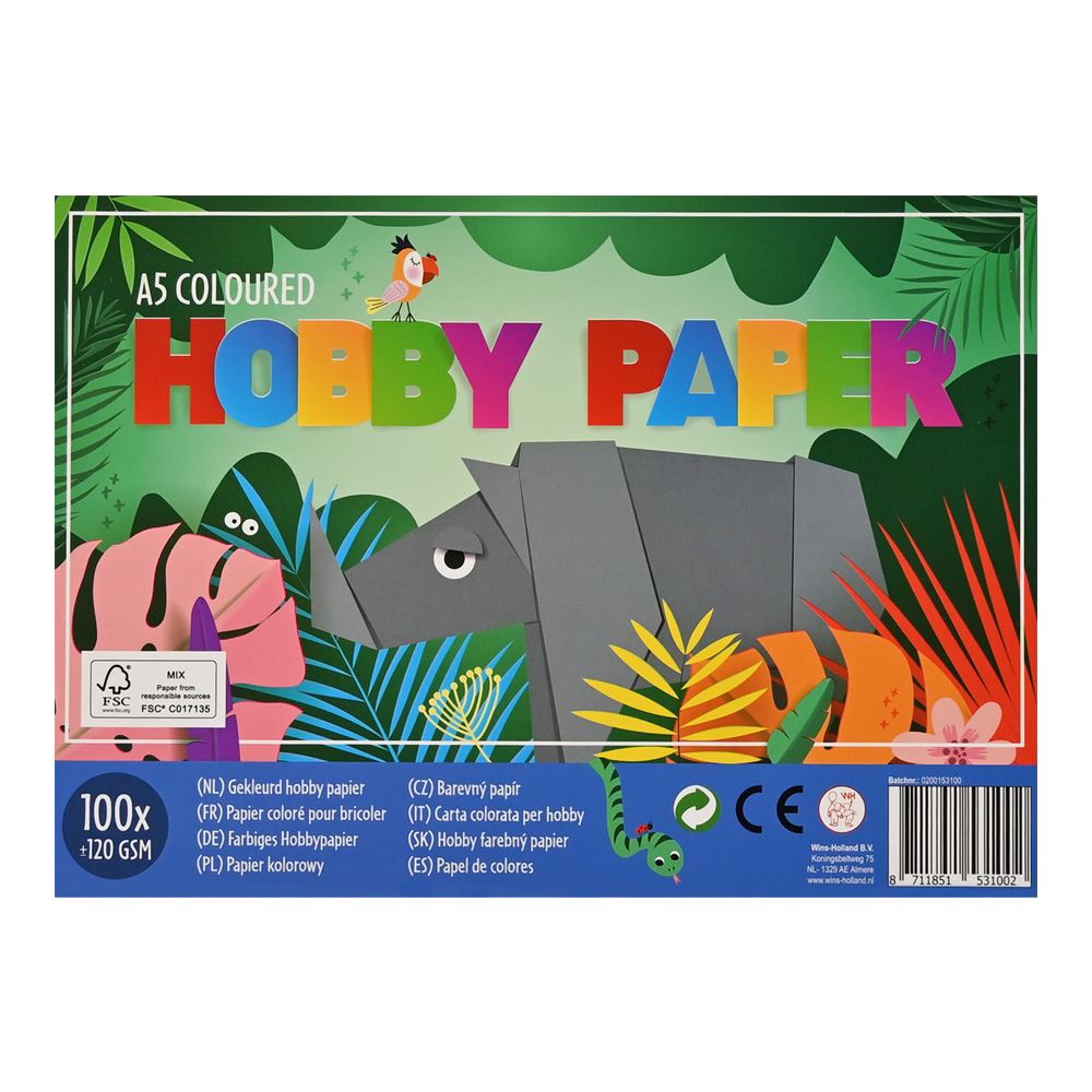 - Hobby Paper Junior A5 Papier 100 Stück