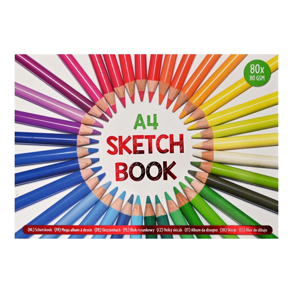 A4-Skizzenbuch. (80 x 80 g/m²).