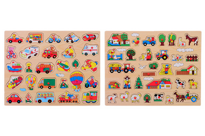 Hölzerne Stollen Puzzle XL Farm