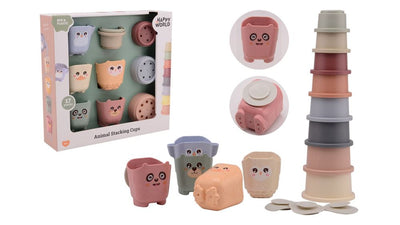Johntoy Happy World Bio Stapelemmer und Bathbekers