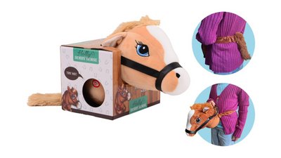 Holly Horse Head hellbraun mit Gummiband