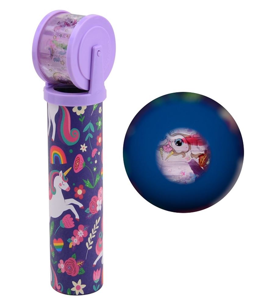 Johntoy Kaleidoscope Unicorn mit rotierender Linse
