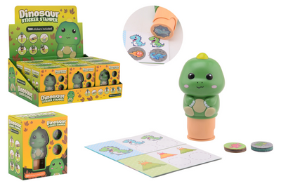 Johntoy Dinosaurier-Aufkleberstempel