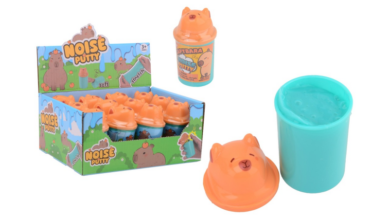 Johntoy Capybara-Kitt mit Ton in einem Eimer