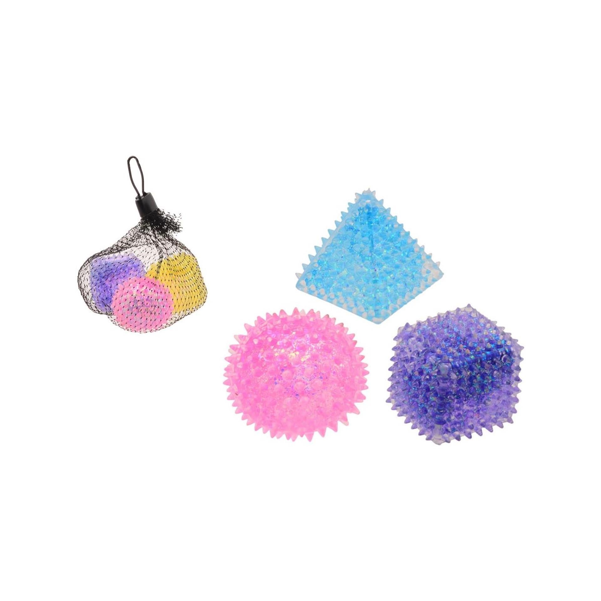 Johntoy Slow Rise Squeeze Glitzerformen – 3 Stück.