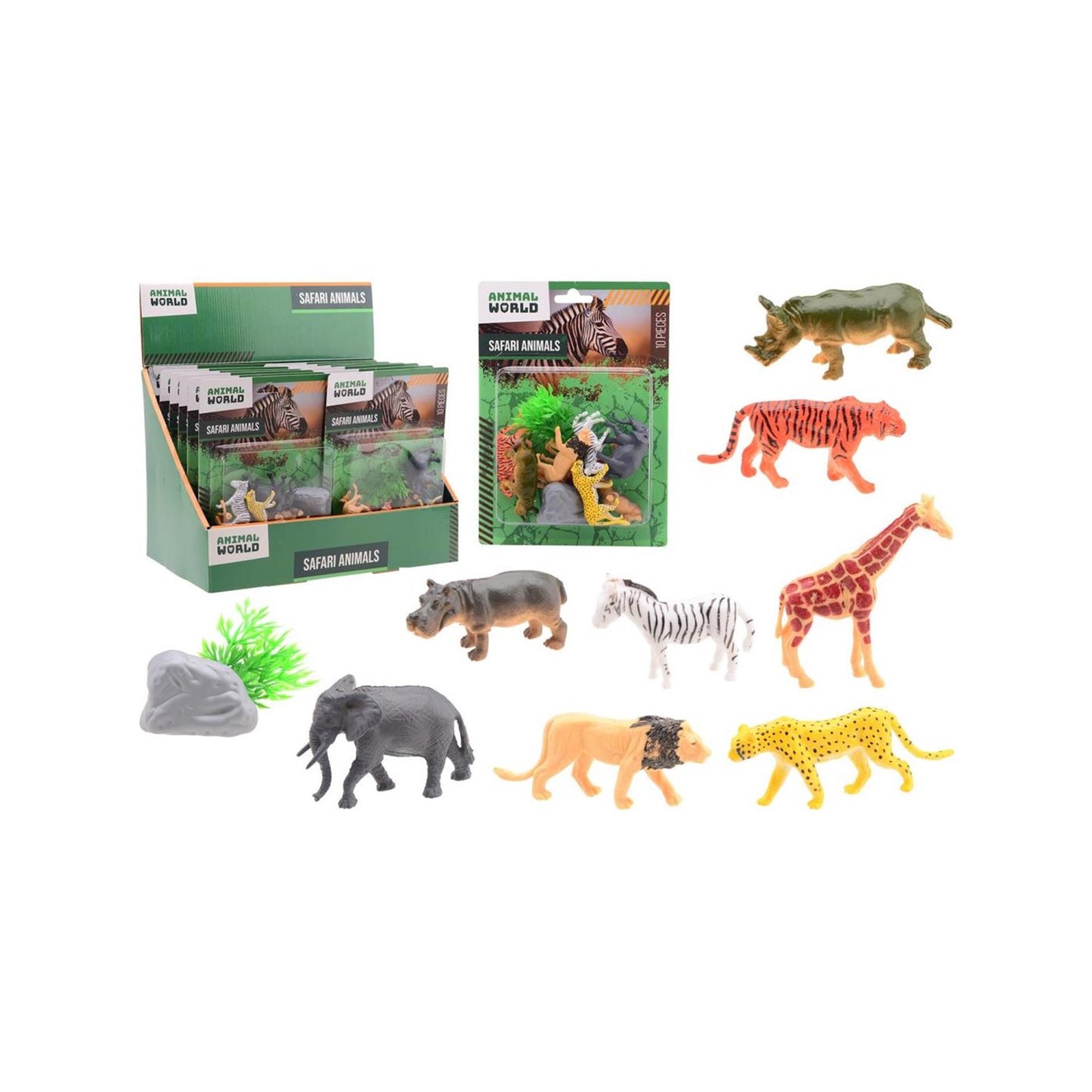 Johntoy Wildtier-Spielset 10-teilig auf Karte