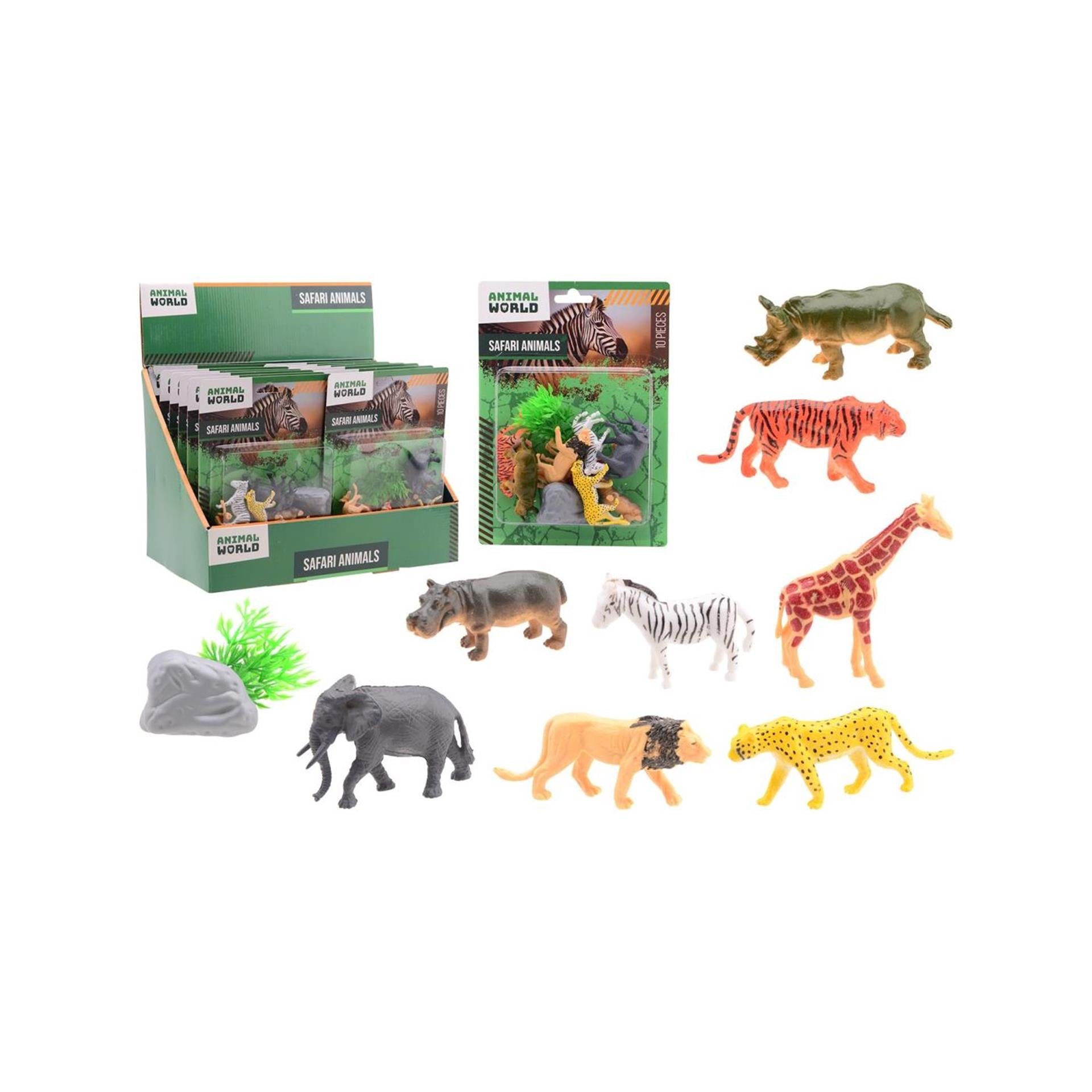 Johntoy Wildtier-Spielset 10-teilig auf Karte