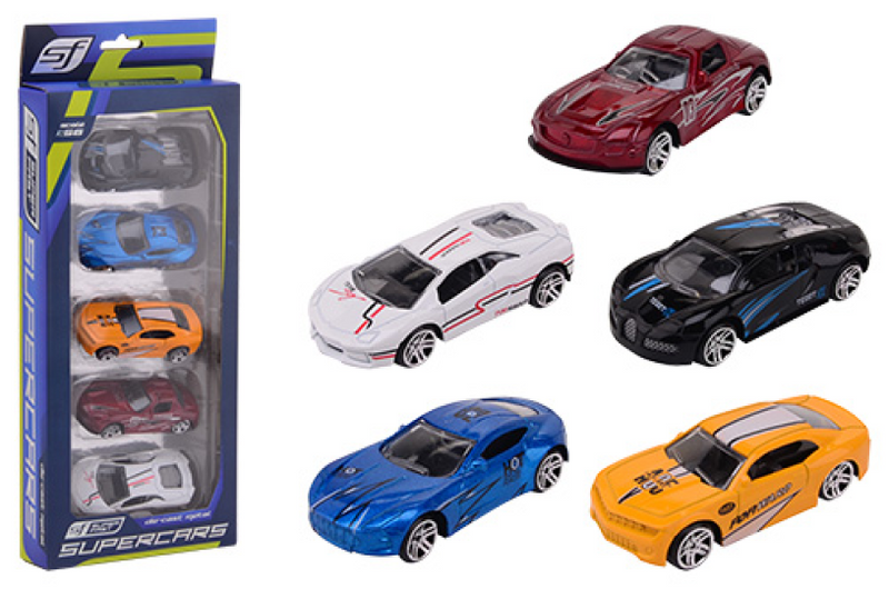 Johntoy Super Die-Cast Auto, 5st.