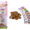 Euro-Spielgeld auf Karte.