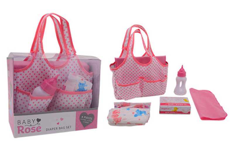 Baby Rosenwindelbeutel mit Accessoires