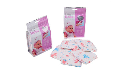 Baby Rose Windeln in Tasche, 5st.