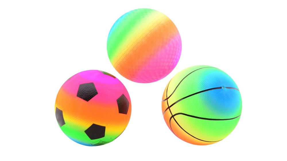 Regenbogenball, Größe 5 (21 cm), 3-fach sortiert