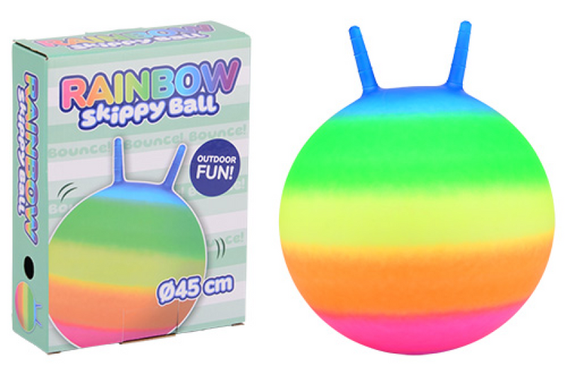 Johntoy Rainbow Skippybal, 45 cm