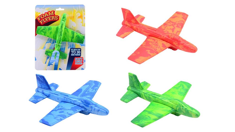 Johntoy Schaumstoffflugzeug auf Karte