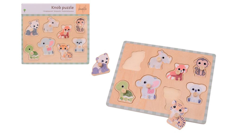 Joueco the Wildies Noppen -Puzzle, 8st.