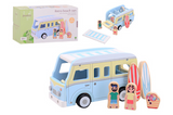 JoUeco Wooden Retro Beach Bus mit Accessoires - afbeelding 1