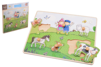 Johntoy jouéco® fien teun Holzknopfpuzzle