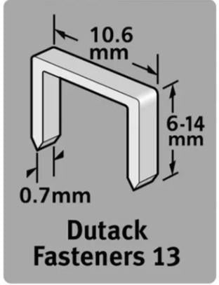 Dutack-Heftklammern 13 10 mm 1000 für 815