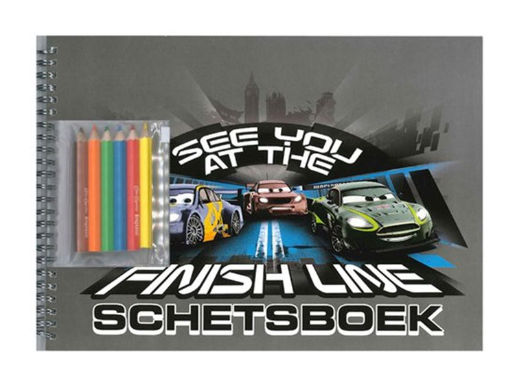 Skizzenbuch „Autos“ mit Vorlage
